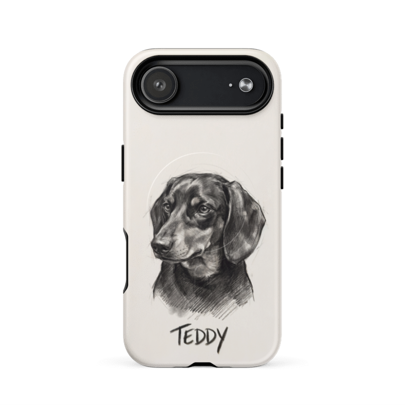 Charcoal Sketch Pet Portrait Case for iPhone 17 Air