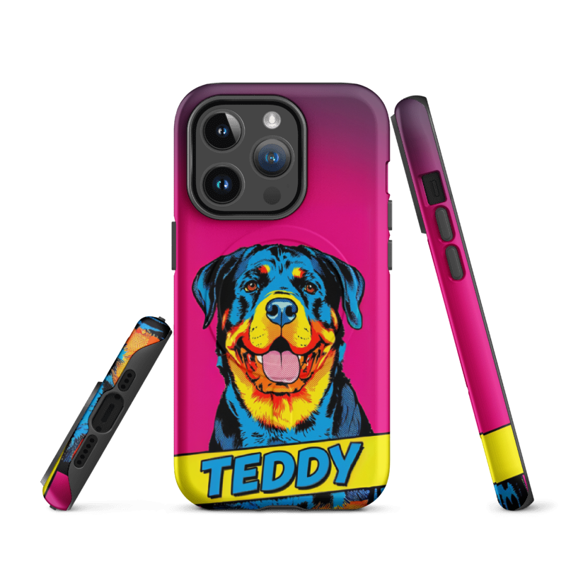 Pop Art Pet Portrait Case for iPhone 14 Pro