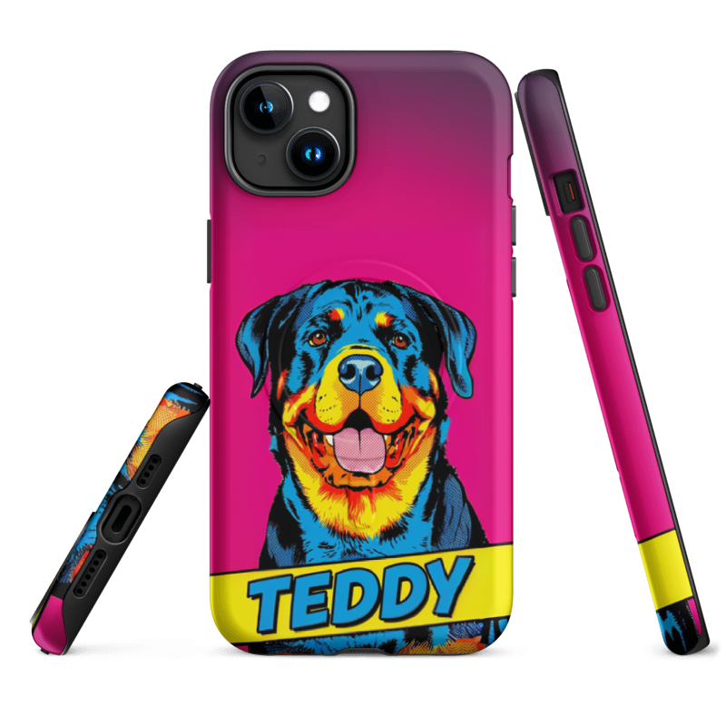 Pop Art Pet Portrait Case for iPhone 15 Plus