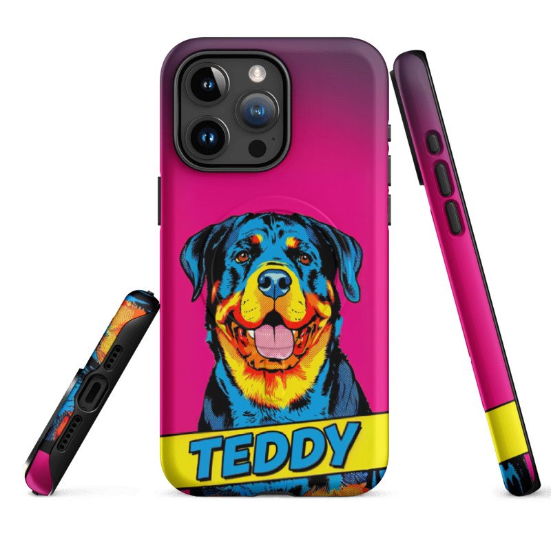 Pop Art Pet Portrait Case for iPhone 15 Pro Max