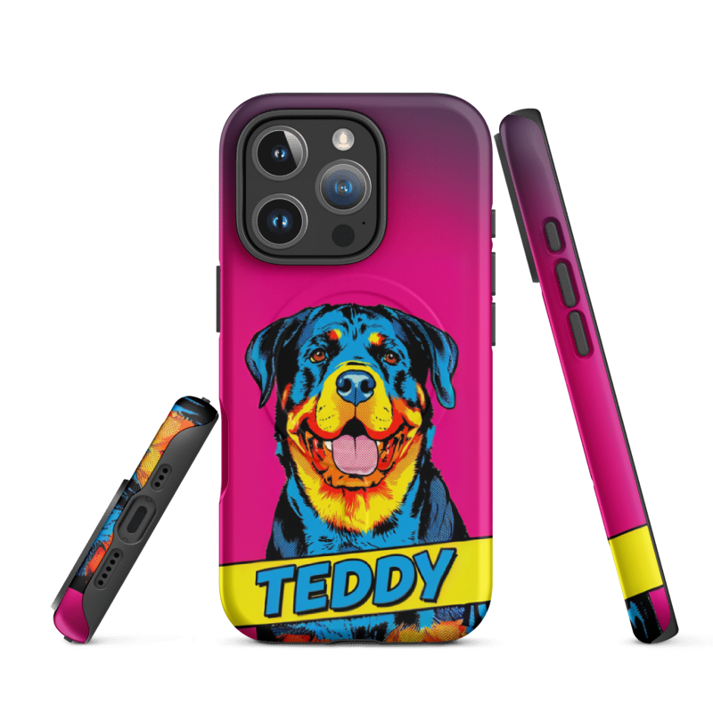 Pop Art Pet Portrait Case for iPhone 16 Pro