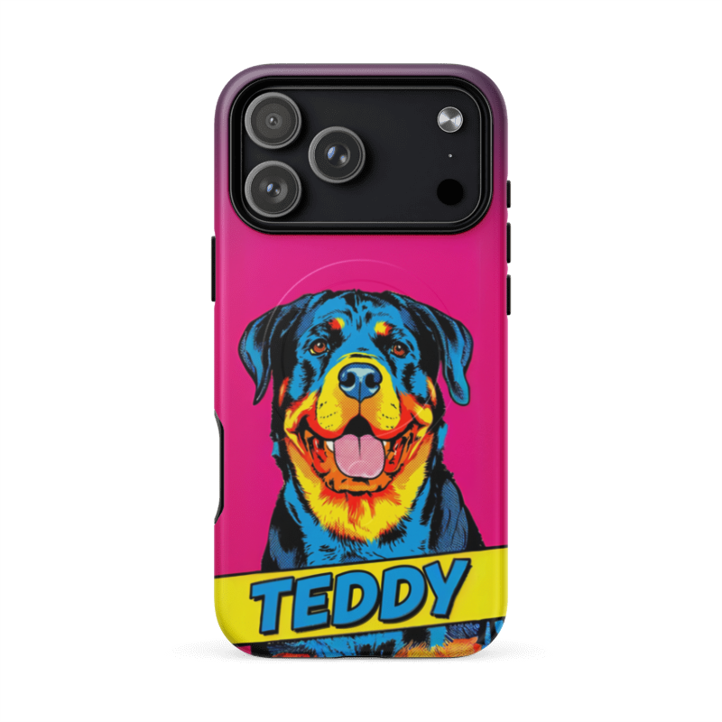 Pop Art Pet Portrait Case for iPhone 18 Pro Max