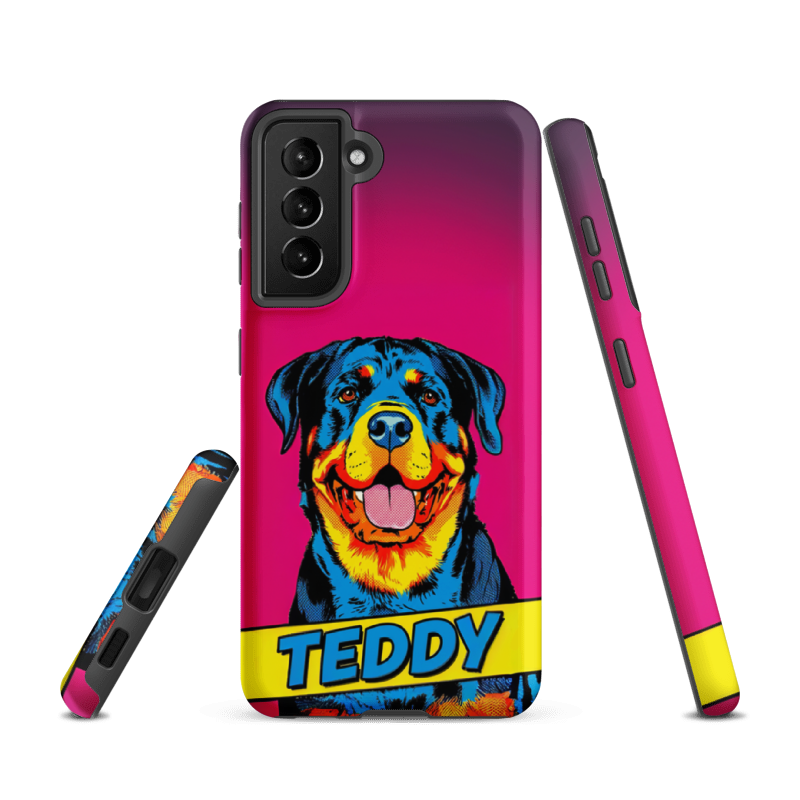 Pop Art Pet Portrait Case for Samsung Galaxy S21
