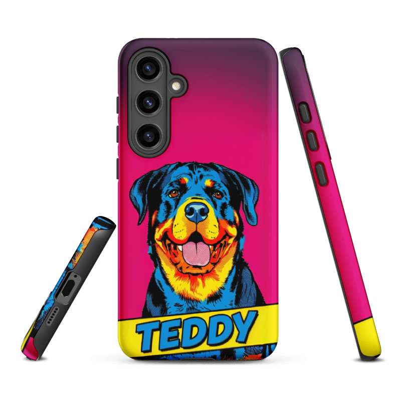 Pop Art Pet Portrait Case for Samsung Galaxy S24 Plus