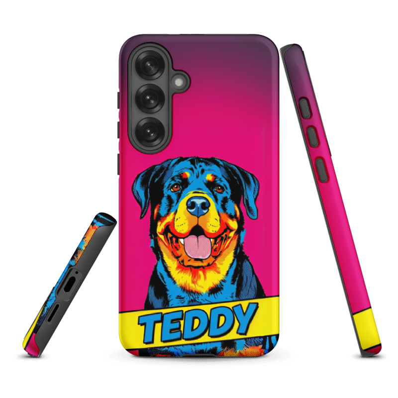 Pop Art Pet Portrait Case for Samsung Galaxy S25 Plus