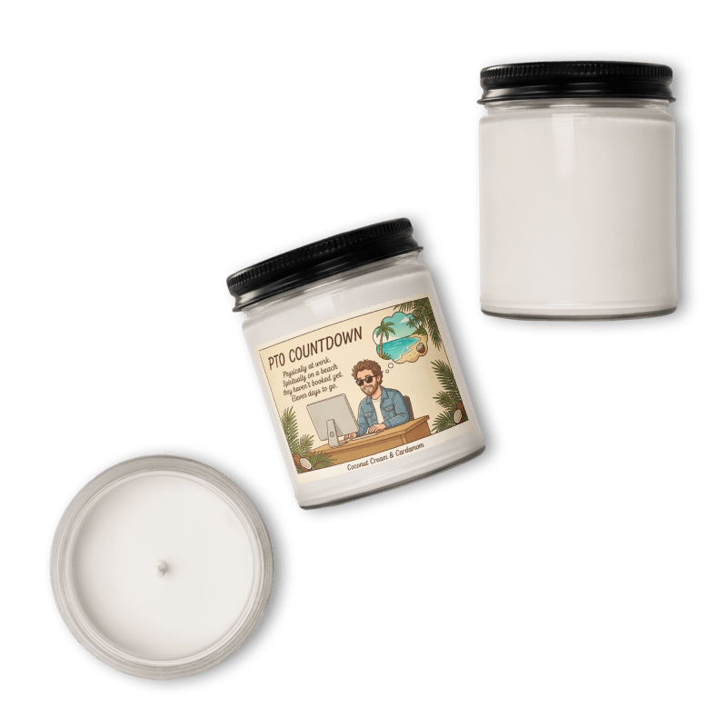 PTO Countdown Scented Soy Candle