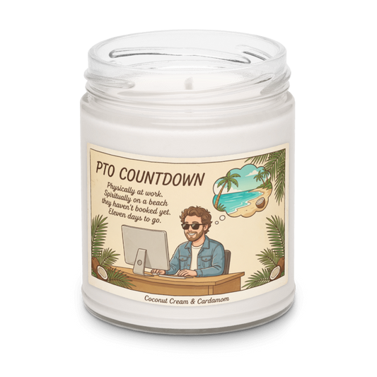 PTO Countdown Scented Soy Candle
