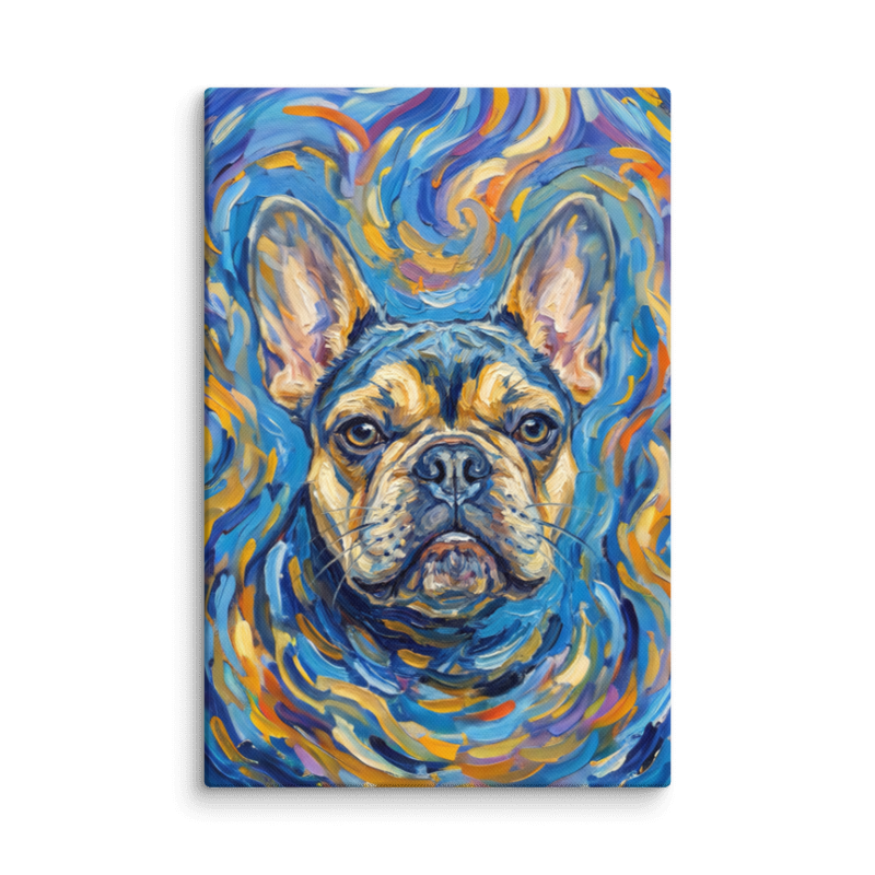 Starry Night Pet Portrait Canvas Print 12x18