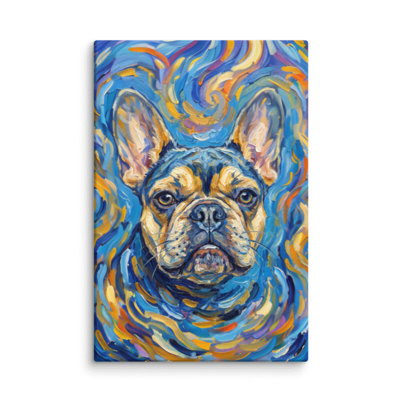 Starry Night Pet Portrait Canvas Print 24x36