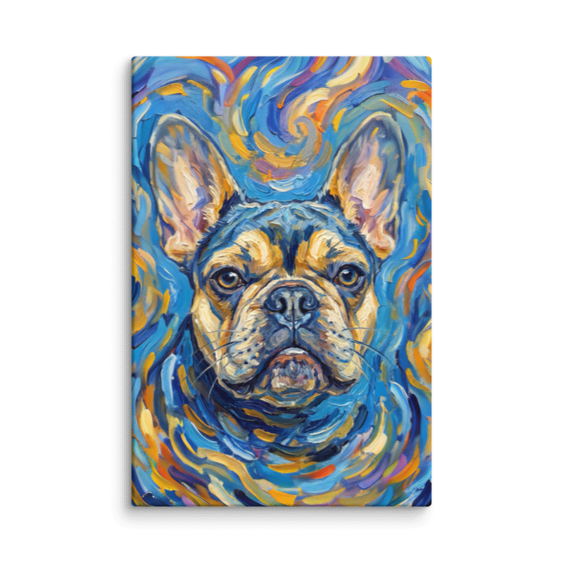 Starry Night Pet Portrait Canvas Print 8x12
