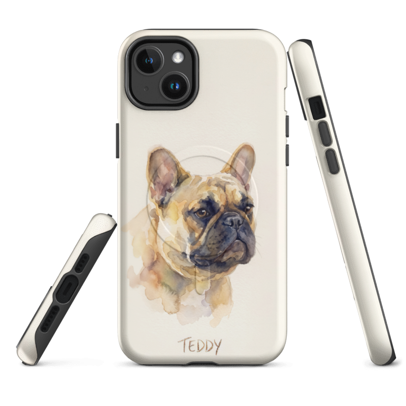 Watercolor Pet Portrait Case for iPhone 14 Plus