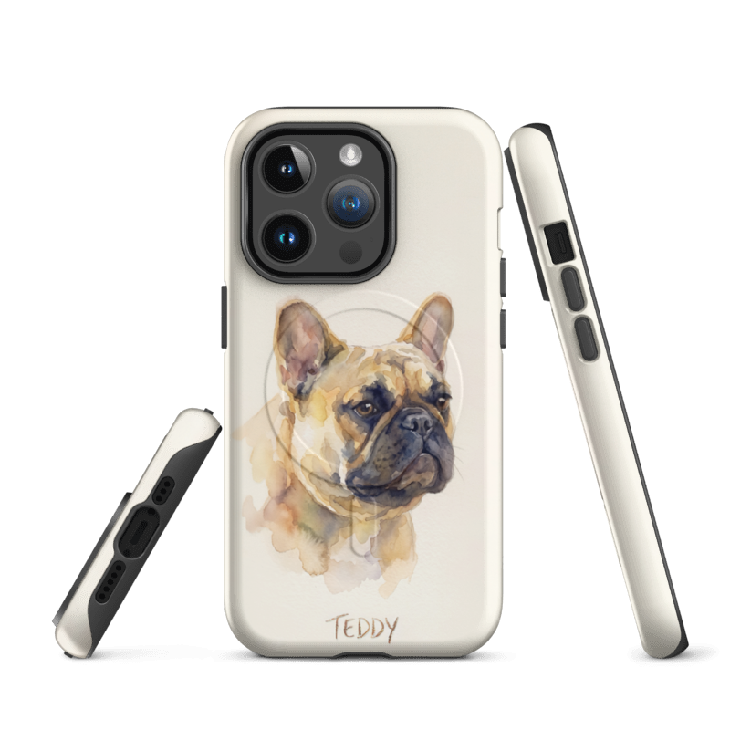 Watercolor Pet Portrait Case for iPhone 14 Pro