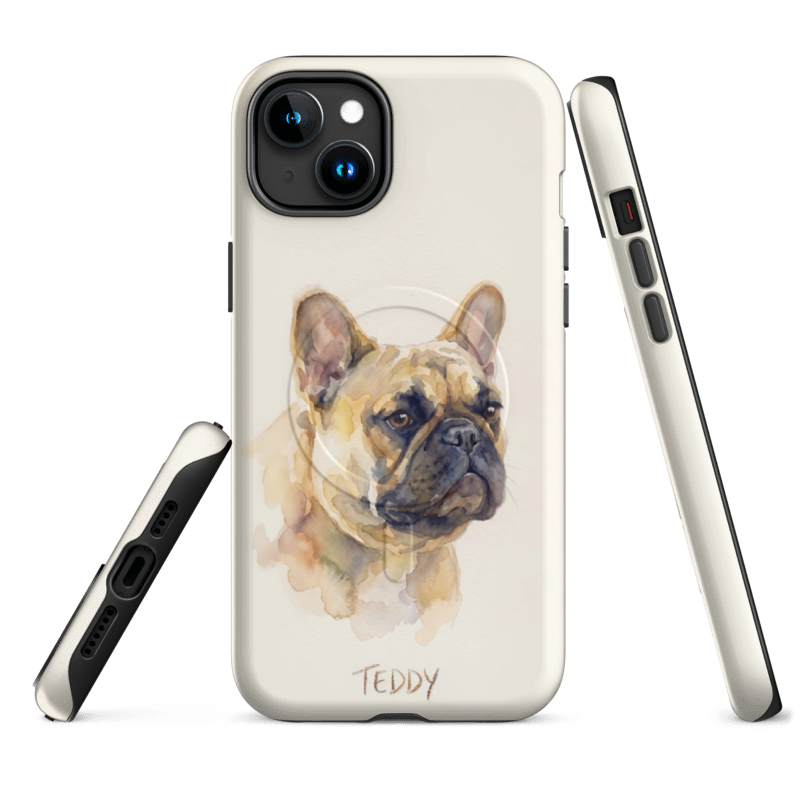 Watercolor Pet Portrait Case for iPhone 15 Plus