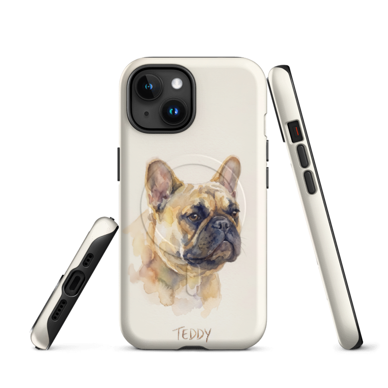 Watercolor Pet Portrait Case for iPhone 15