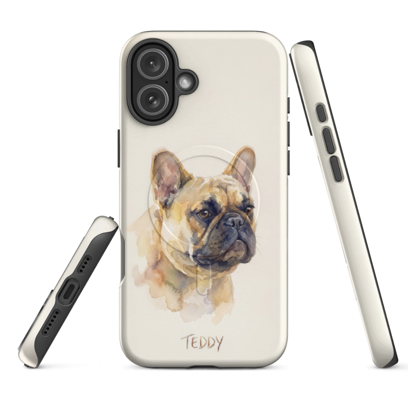 Watercolor Pet Portrait Case for iPhone 16 Plus