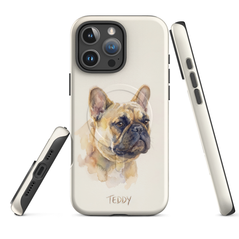 Watercolor Pet Portrait Case for iPhone 16 Pro Max
