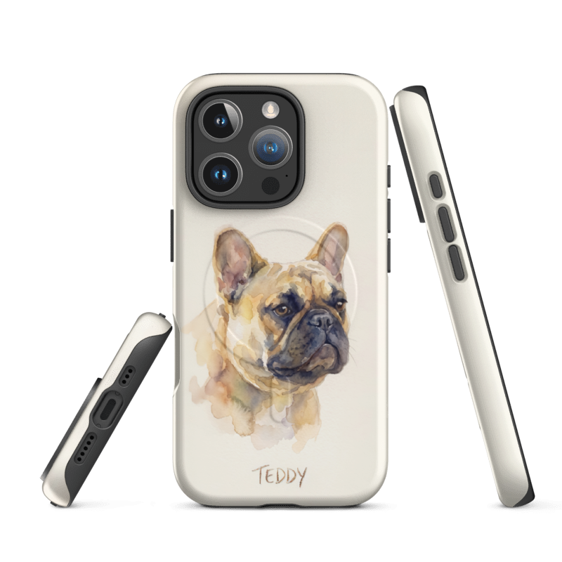 Watercolor Pet Portrait Case for iPhone 16 Pro