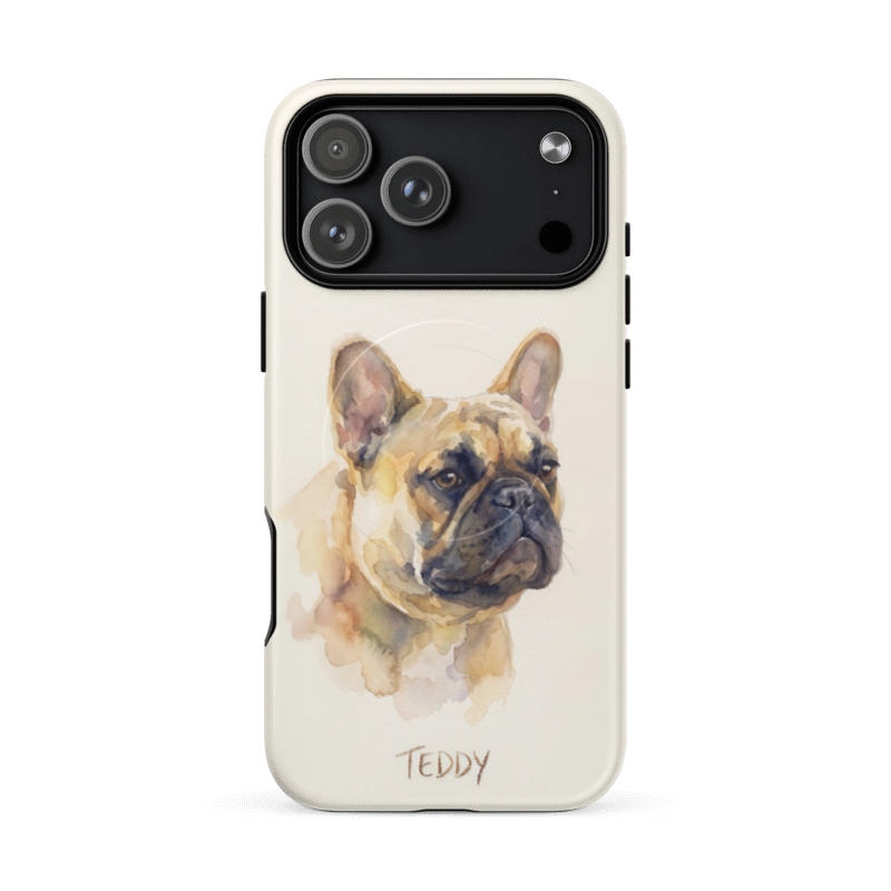 Watercolor Pet Portrait Case for iPhone 17 Pro Max
