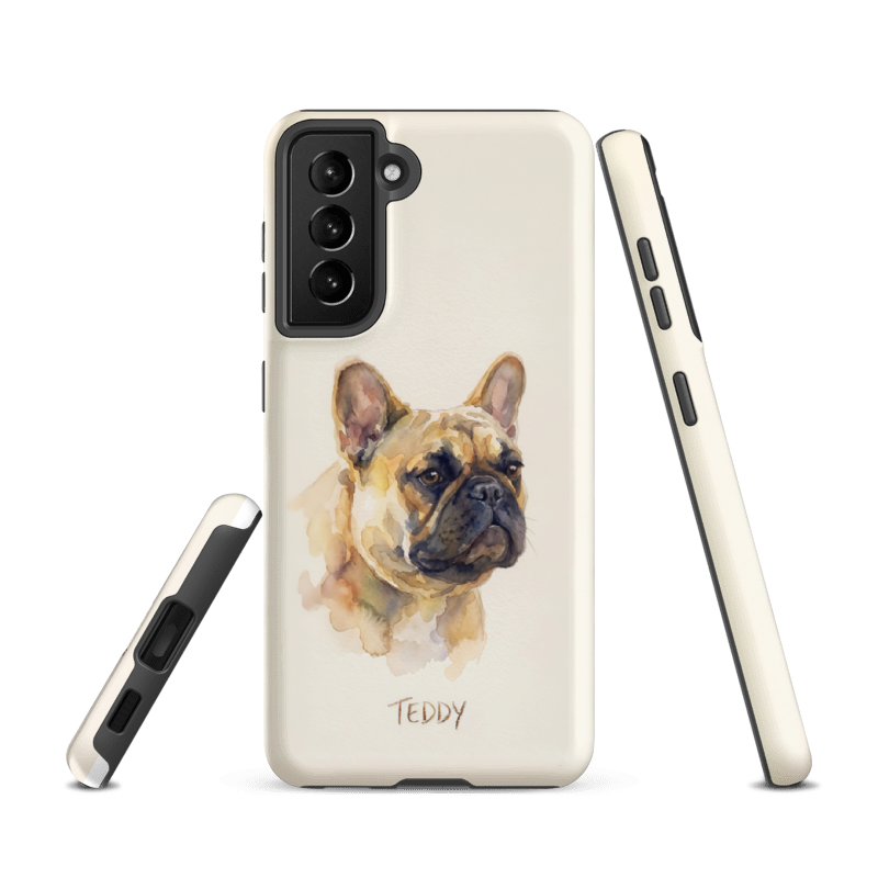 Watercolor Pet Portrait Case for Samsung Galaxy S21