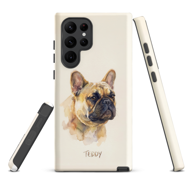 Watercolor Pet Portrait Case for Samsung Galaxy S22 Ultra
