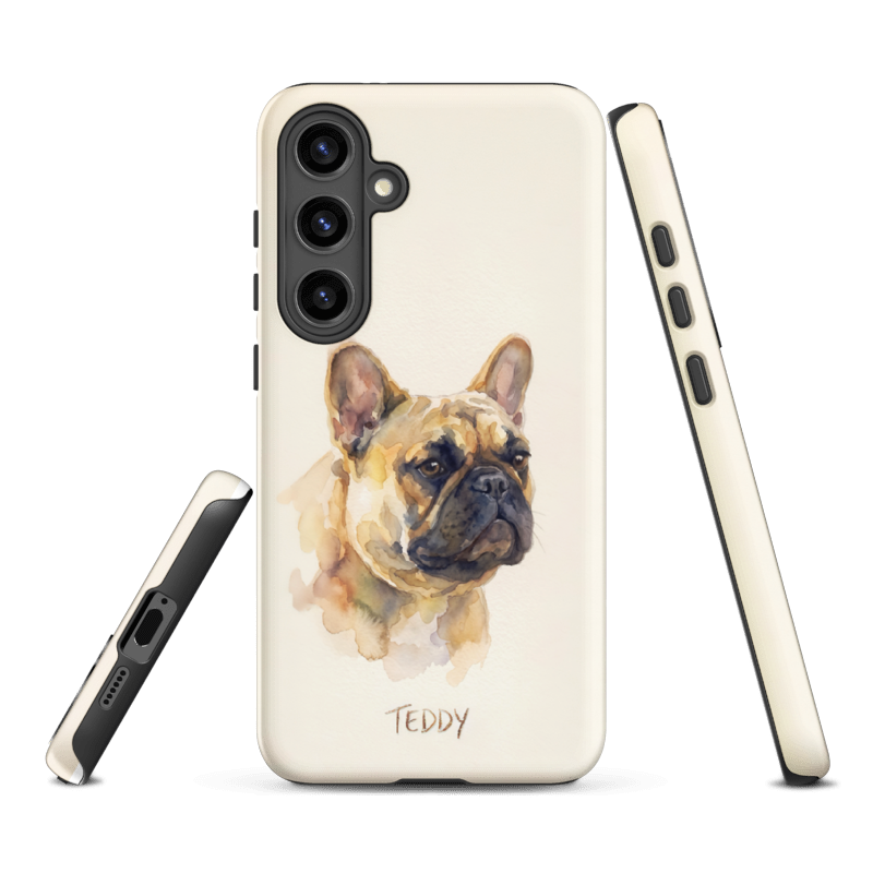 Watercolor Pet Portrait Case for Samsung Galaxy S24 Plus