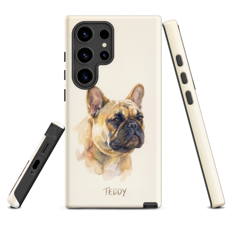 Watercolor Pet Portrait Case for Samsung Galaxy S24 Ultra