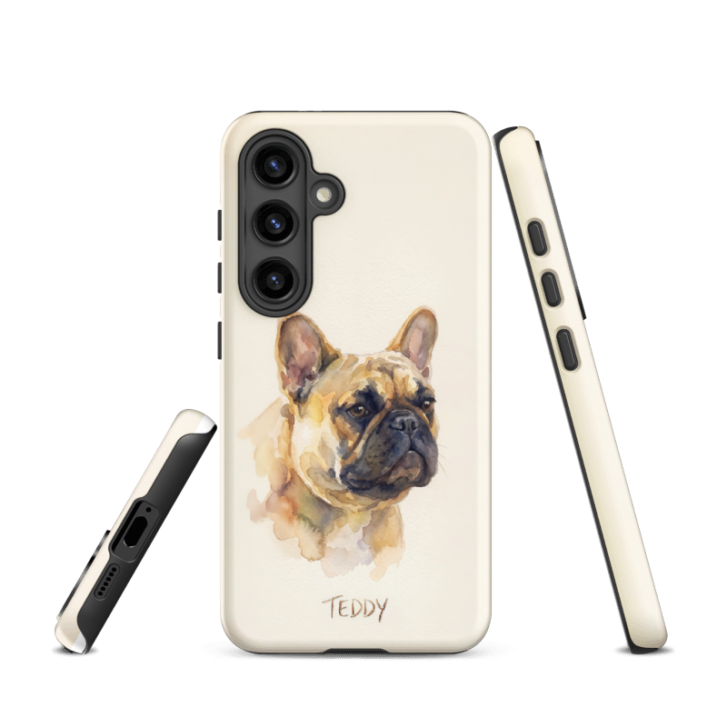 Watercolor Pet Portrait Case for Samsung Galaxy S24