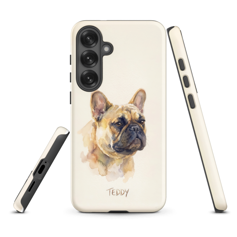 Watercolor Pet Portrait Case for Samsung Galaxy S25 Plus