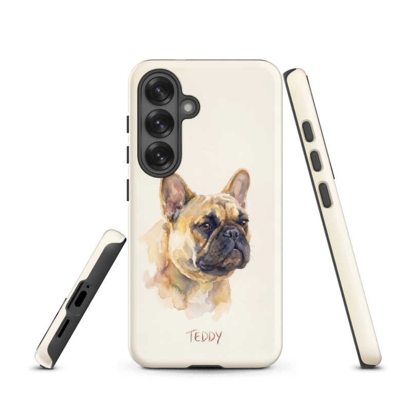 Watercolor Pet Portrait Case for Samsung Galaxy S25